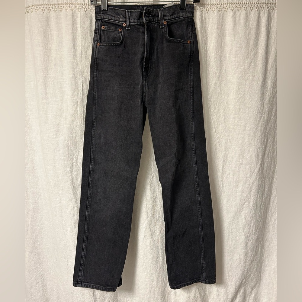 B SIDES Plein Straight Black Jeans